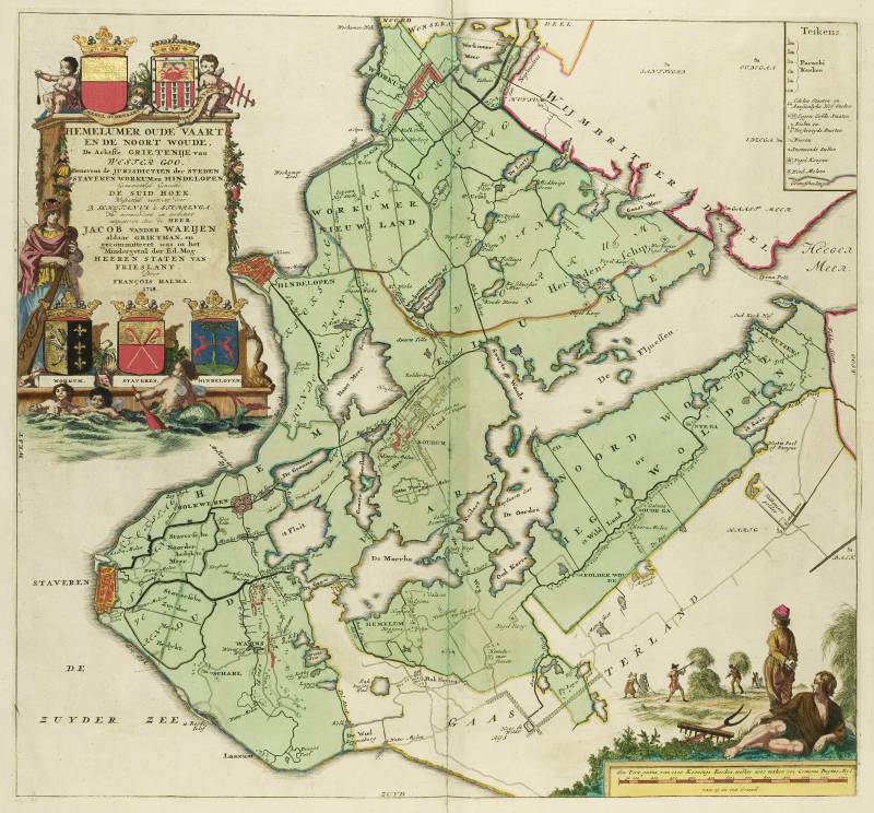 Hemelumer Oldeferd en Noordwolde in de atlas van Schotanus