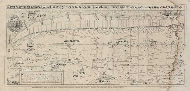 Kaart 1570 het Bildt Kaart 1570 het Bildt