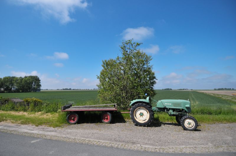 Oude M-A-N Trekker op de Oudebildtdijk