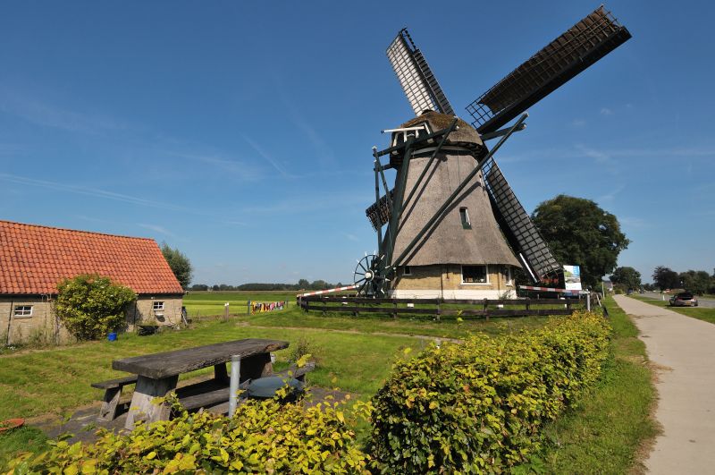 Molen Sintjohannesga onder zeil