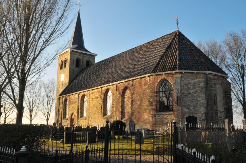 Kerk Bears in de avondzon