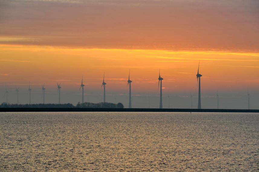 Zonsondergang bij Lemmer 1