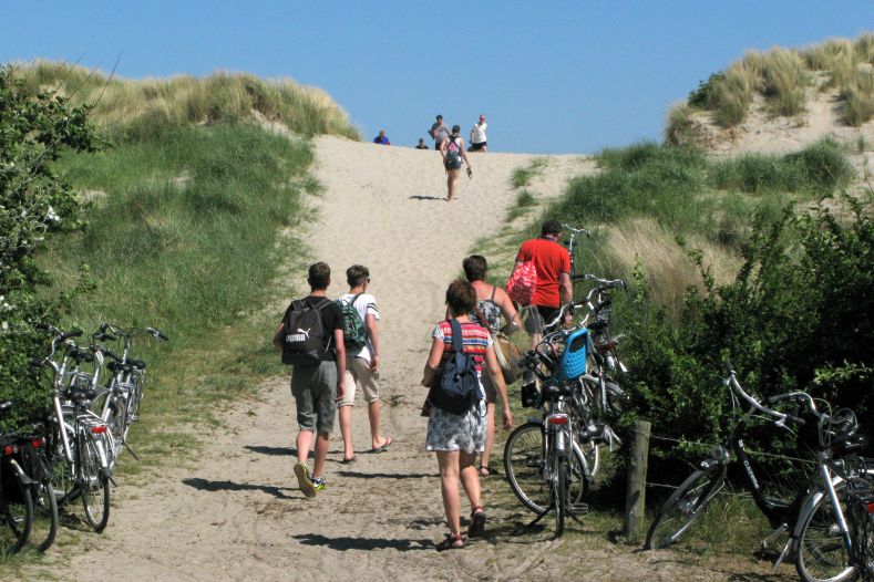 Bijna bij het strand