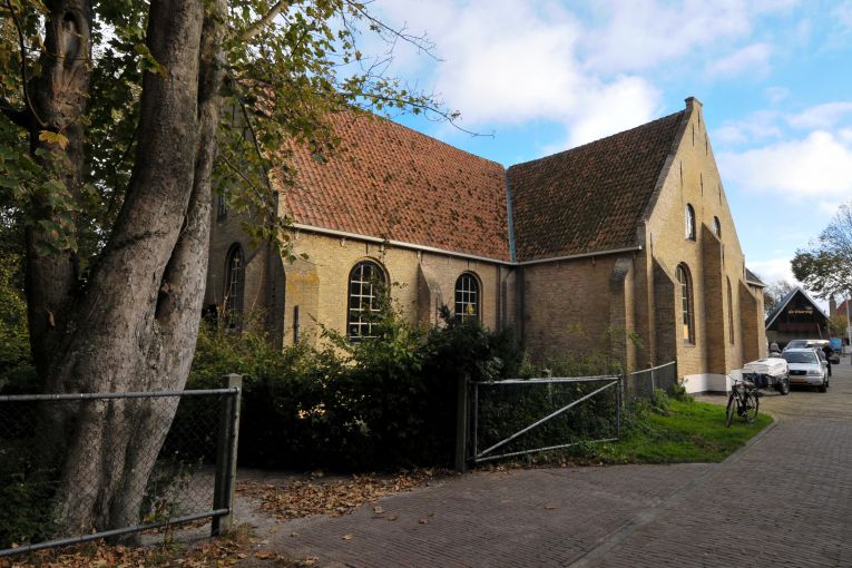 Achterzijde kerk in Oost-Vlieland