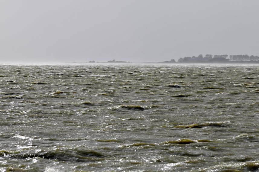 Onstuimig IJsselmeer bij Oudemirdum 3