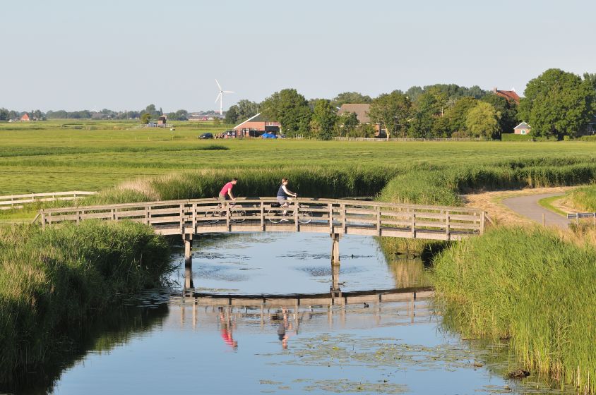 Fietsbrug bij Ferwoude