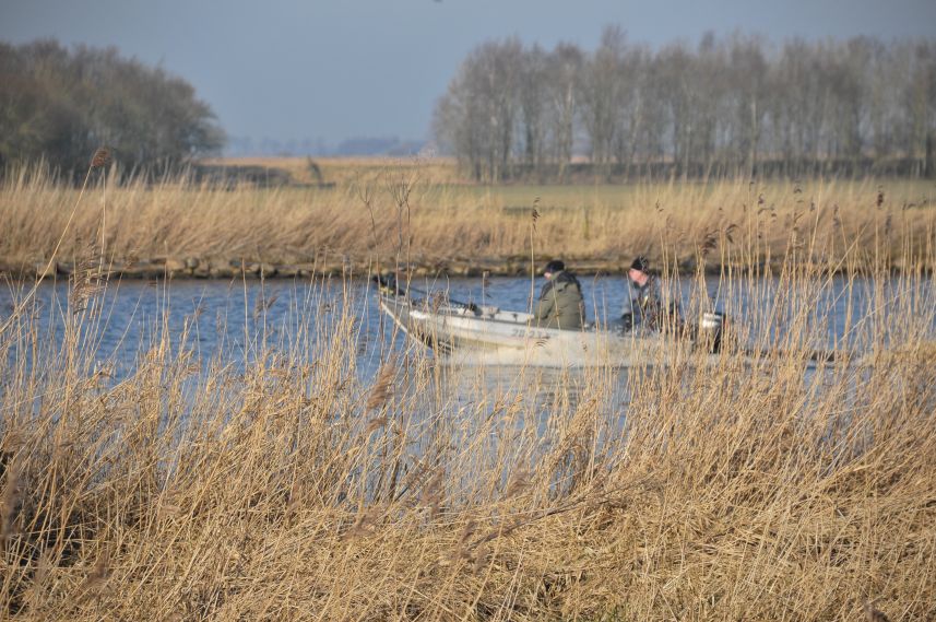 Sportvissers onderweg