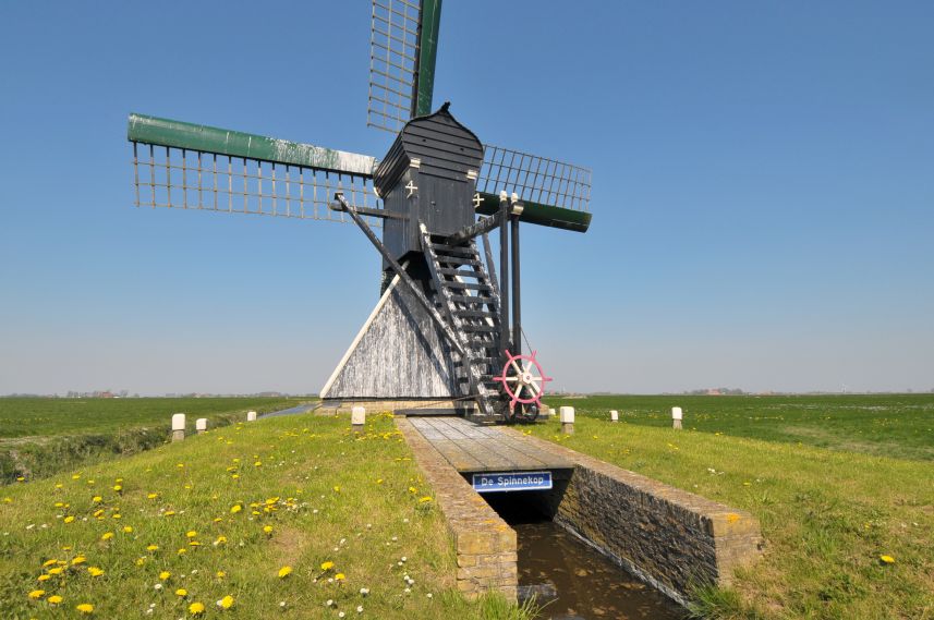 Molen de Spinnekop bij Hemert onder Witmarsum