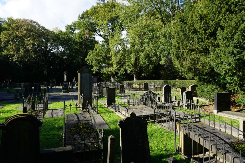 graven op de begraafplaats Spanjaardslaan het joodse deel 