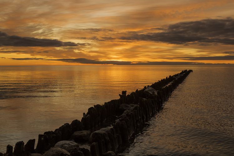 Zonsondergang op het IJsselmeer