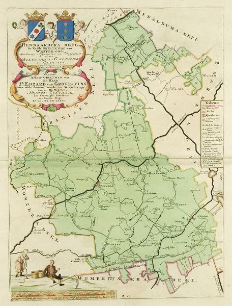 Hennaarderadeel in de atlas van Schotanus