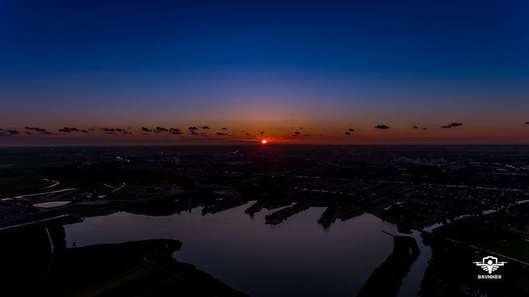 Zonsondergang Zuiderburen Leeuwarden