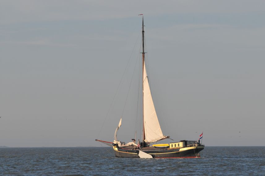 Zeilen op de Waddenzee