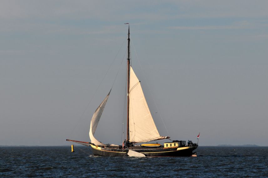 Zeilen op de Waddenzee