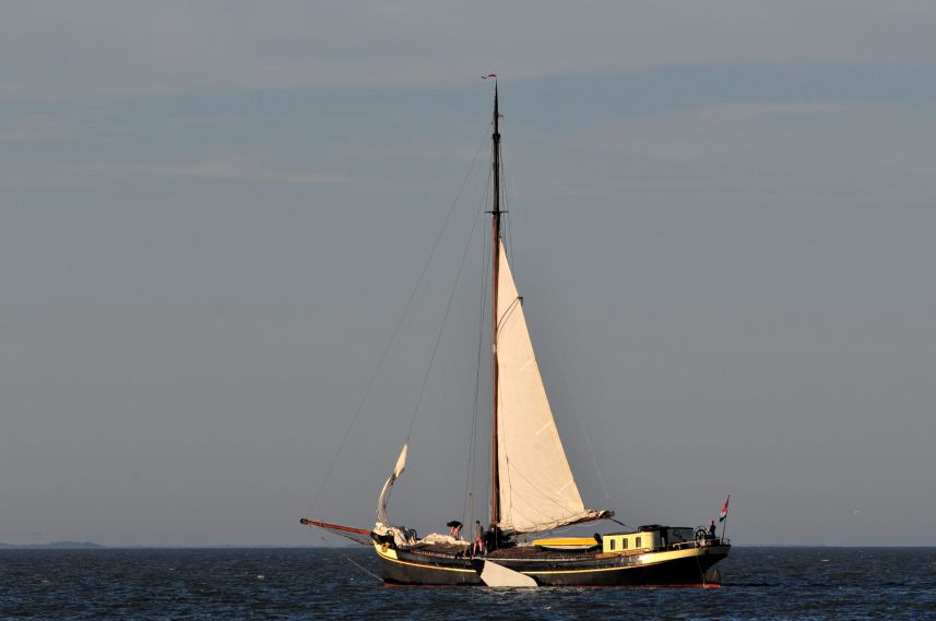 Zeilen op de Waddenzee