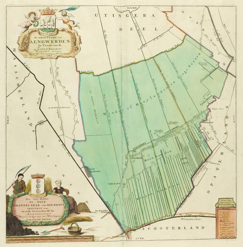 Aengwirden in de atlas van Schotanus