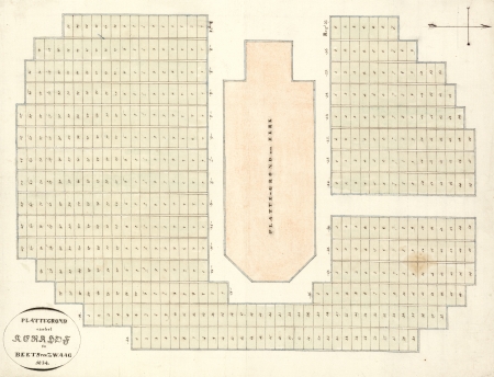 Plattegrond van het kerkhof te Beetsterzwaag