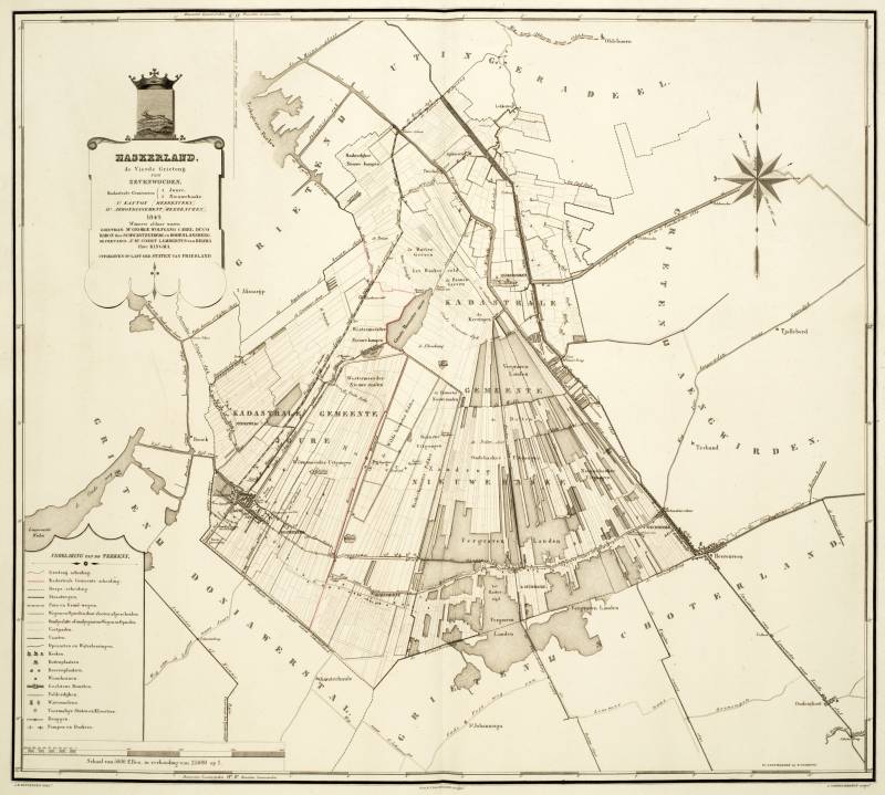 Haskerland in de atlas van Eekhoff