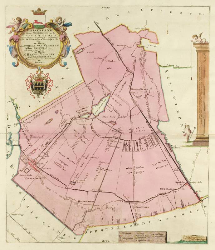 Haskerland in de atlas van Schotanus