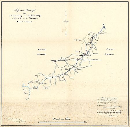 Algemeen Overzigt van het Kolonelsdiep, het Oud Kolonelsdiep, de Oude Vaart en de Lauwers