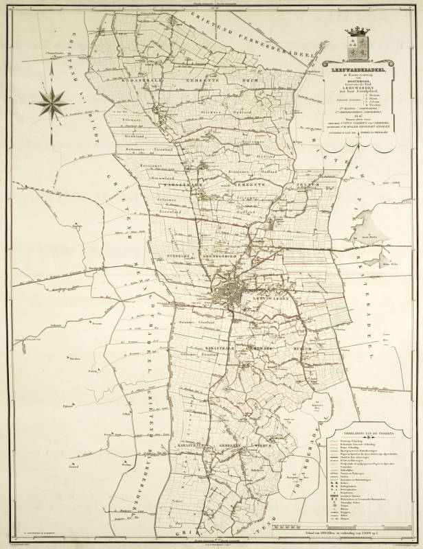 Leeuwarderadeel in de atlas van Eekhoff