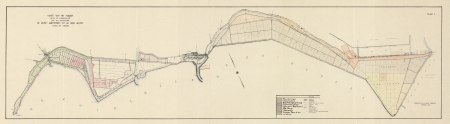 Kaart van het terrein langs de Zuiderzeekust van het waterschap De Zeven Grietenyen en de stad Sloten (blad I)