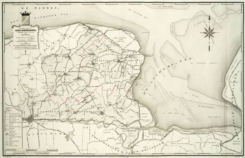 Oostdongeradeel in de atlas van Eekhoff