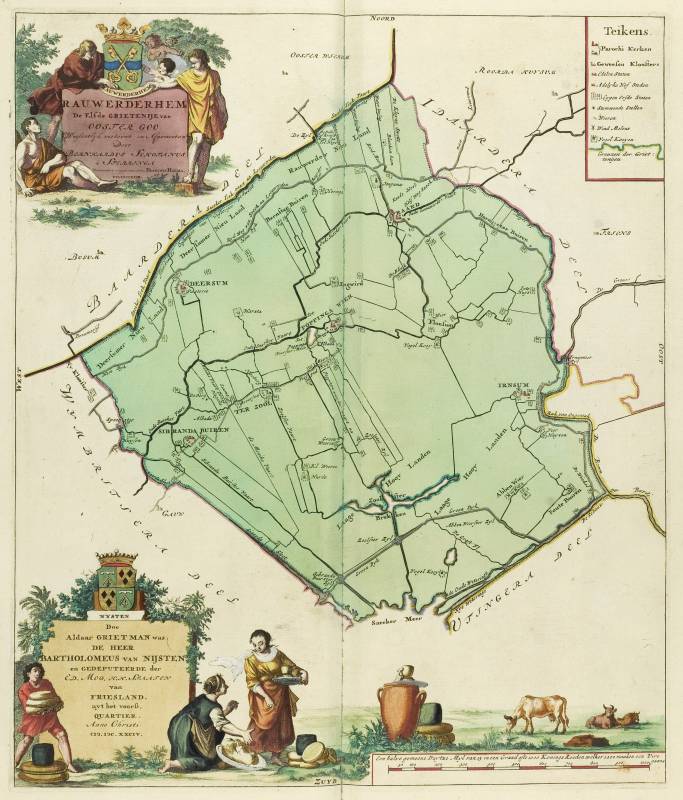 Rauwerderhem in de atlas van Schotanus