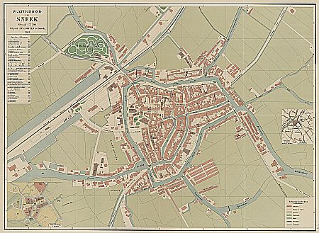 Plattegrond van Sneek (1903)