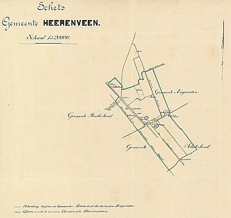 Schets van de te vormen gemeente Heerenveen
