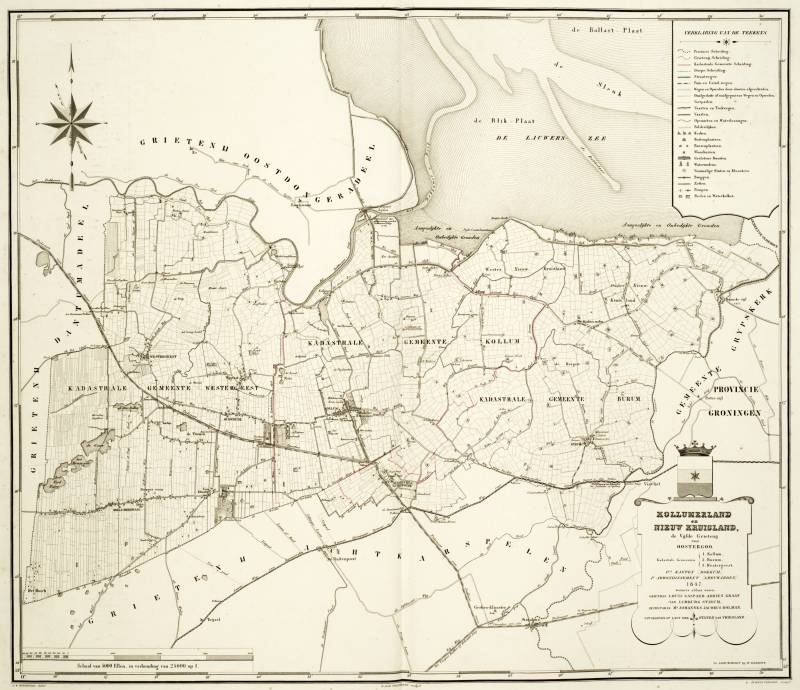 Kollumerland en Nieuw Kruisland in de atlas van Eekhoff