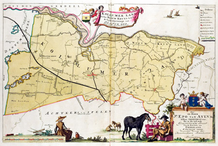 Kollumerland en Nieuw Kruisland in de atlas van Schotanus
