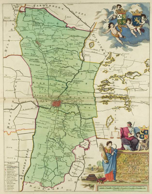Leeuwarderadeel in de atlas van Schotanus