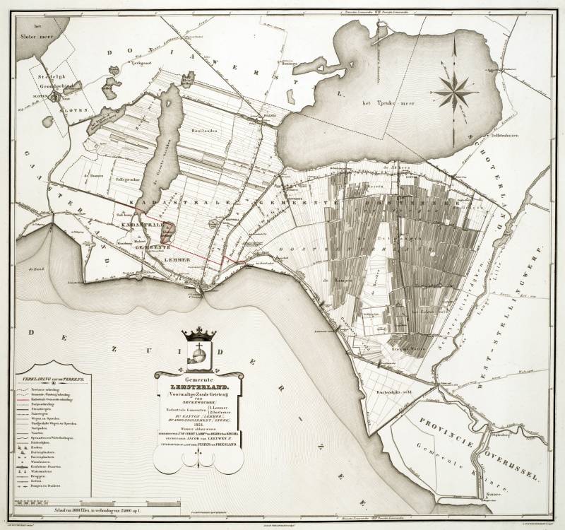 Lemsterland in de atlas van Eekhoff