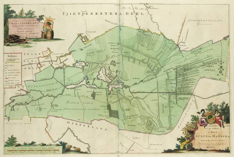 Smallingerland in de atlas van Schotanus