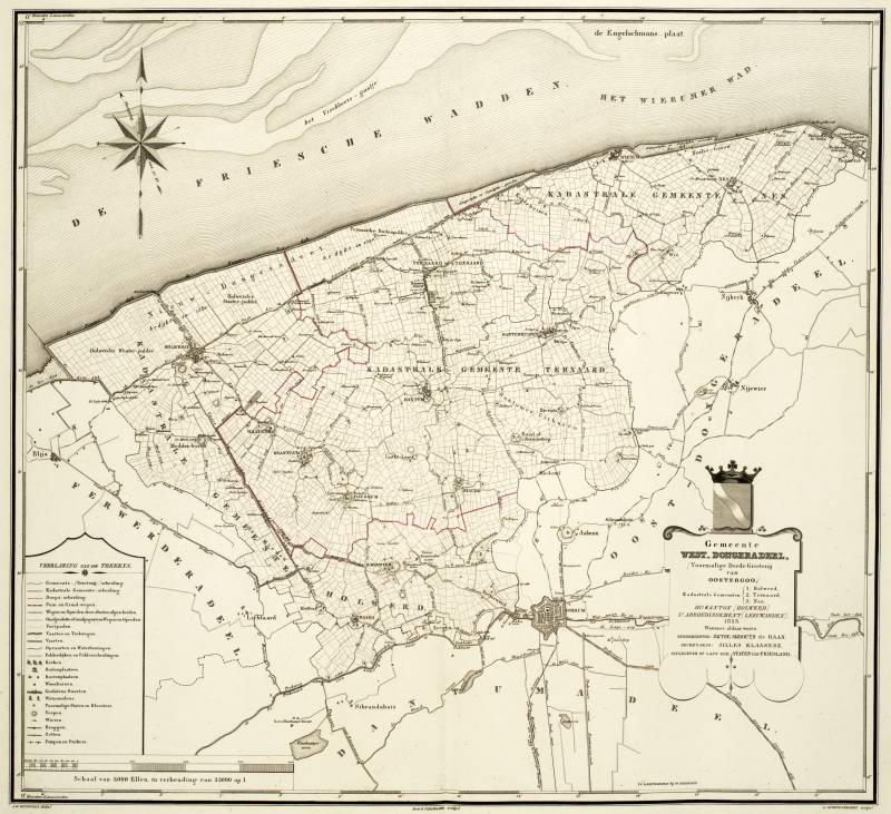 Westdongeradeel in de atlas van Eekhoff