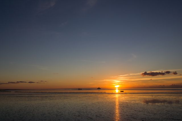 Zonsondergang 't Wad