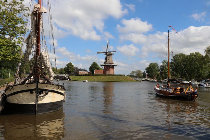 zicht op bolwerk Dokkum