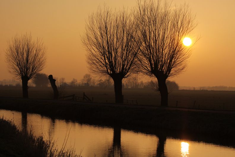 Zonsondergang Sloten