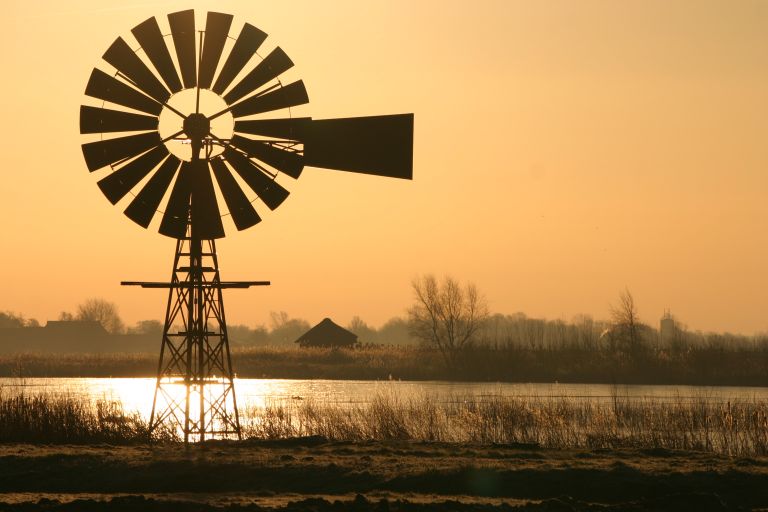 windturbine in de Kraanlannen, de Veenhoop